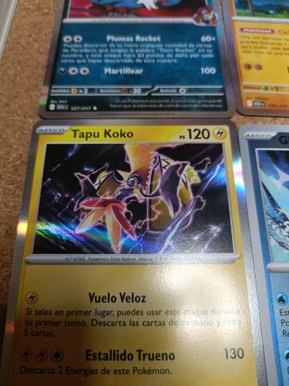 Lote de cartas Pokémon: Honchkrow, Lunatone, Tapu