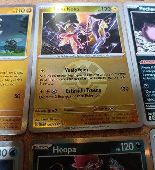 Lote de cartas Pokémon: Honchkrow, Lunatone, Tapu
