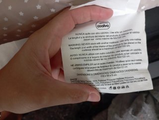 Colchón cuna de viaje Asalvo