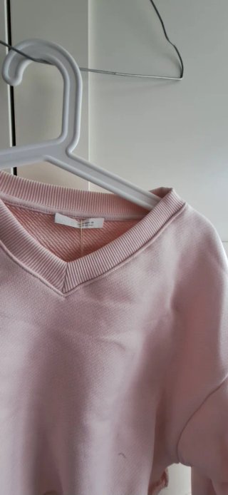 Sudadera Crop Top Zara Manga Larga Talla M
