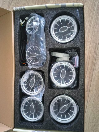 Aireadores turbina LED 64 colores Mercedes