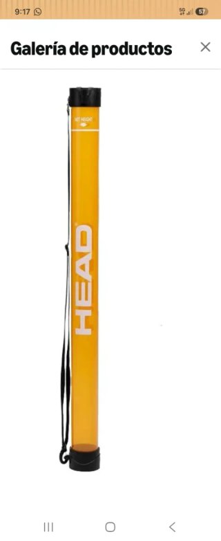 Carro Wilson para pelotas de tenis/pádel con tubo
