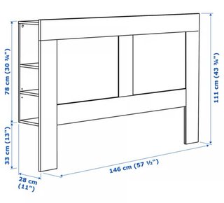 Cabecero Cama BRIMNES Ikea