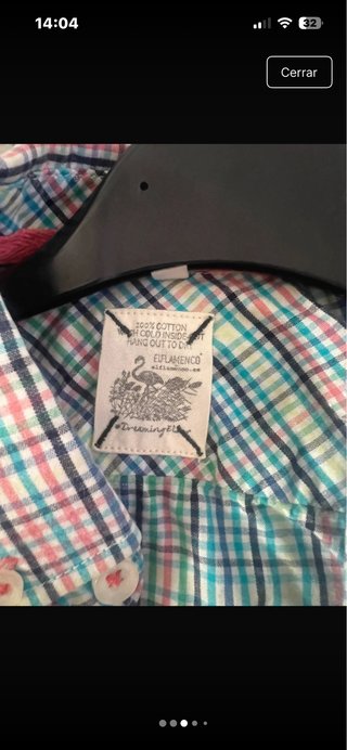 Camisa niño cuadros pasteles Flamenco