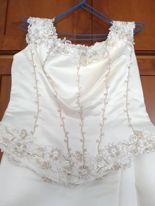 Vestido de Novia Dos Piezas Blanco
