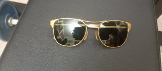 Ray-Ban Signet Vintage Occhiali da Sole Oro Nero