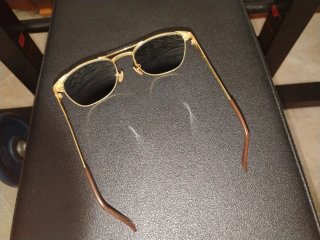 Ray-Ban Signet Vintage Occhiali da Sole Oro Nero
