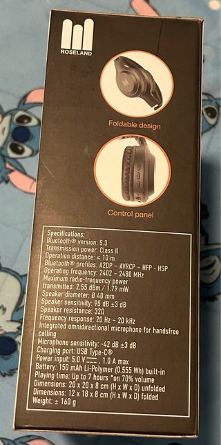 Auriculares Roseland RH-700 Bluetooth Plegables