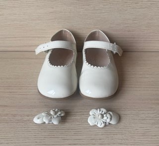 Zapatos ceremonia niña blancos