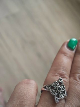 Anel Celta em Prata de Lei 925 com Nós Triquetra e