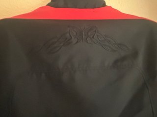 Chaqueta Moto Negra y Roja Deportiva