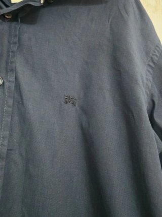 Camicia Nera da Uomo Burberry London Slim Fit