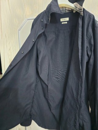 Camicia Nera da Uomo Burberry London Slim Fit