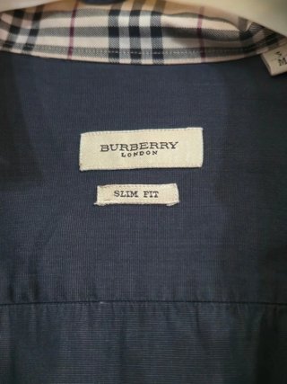 Camicia Nera da Uomo Burberry London Slim Fit
