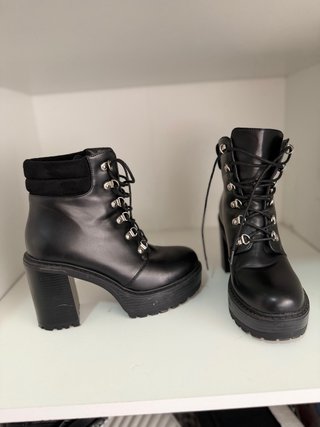 Botas negras plataforma tacón talla 39