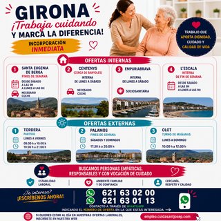 AUXILIAR | CUIDADORA | GIRONA