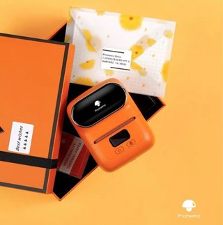 Kit Phomemo M110 Arancion + Custodia di trasporto