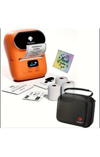 Kit Phomemo M110 Arancion + Custodia di trasporto