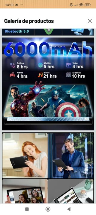 Tablet Deertime E15 Android 15 64GB+2TB A ESTRENAR