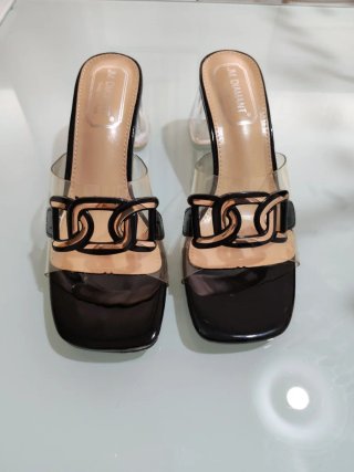 Sandalias JM DIAMANT tacon transparentes
