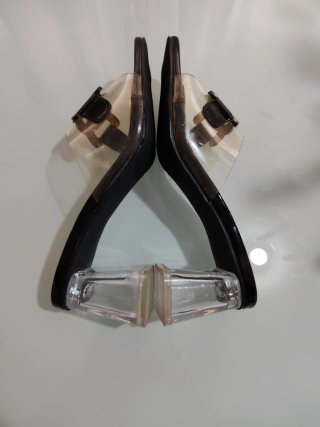 Sandalias JM DIAMANT tacon transparentes