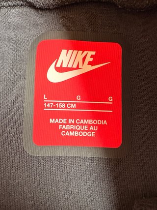 Pantalón Nike Tech Fleece Negro Niño