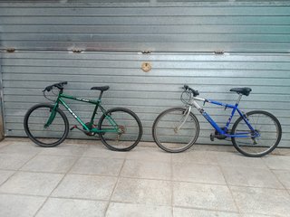 2 Bicicletas Montaña 26 (Verde y Azul)