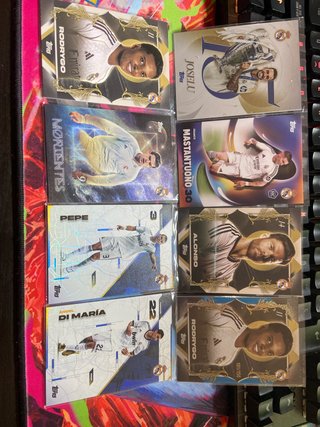 Lote Tarjetas Real Madrid Topps Los Blancos