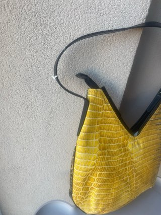 Borsa Roberto Cavalli pitone denim e pelle 2000