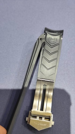 Correa Caucho TAG Heuer 21mm Negra