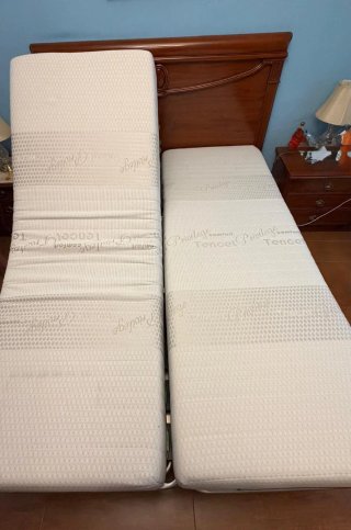 2 Camas Articuladas 70x180 cm