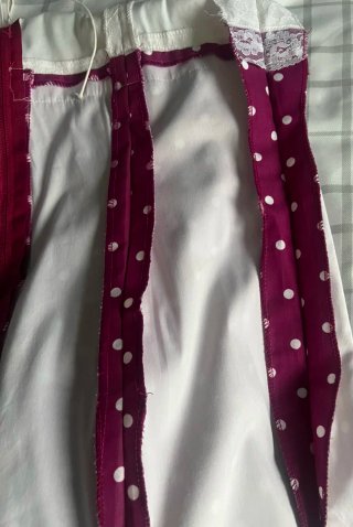 Traje Flamenca Encaje medidas en el anuncio