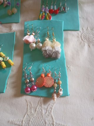 Lote pendientes artesanales varios modelos