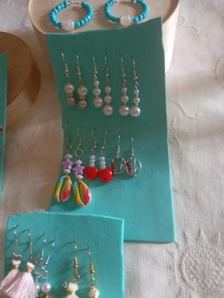 Lote pendientes artesanales varios modelos
