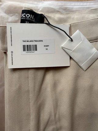 ICON. AMSTERDAM Pantalones Beige y Gris