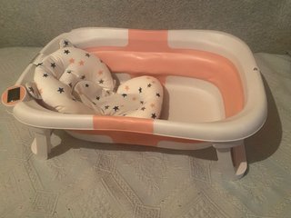 Bañera bebé plegable con cojín