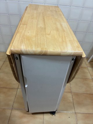 Mesa plegable madera y 4 sillas