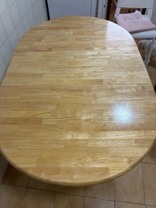 Mesa plegable madera y 4 sillas