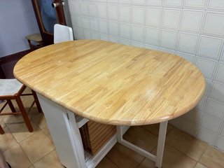 Mesa plegable madera y 4 sillas