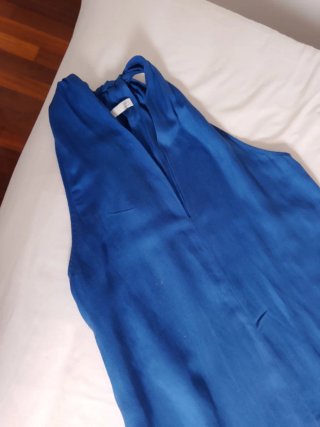 Vestido largo Sfera azul talla M