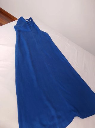 Vestido largo Sfera azul talla M