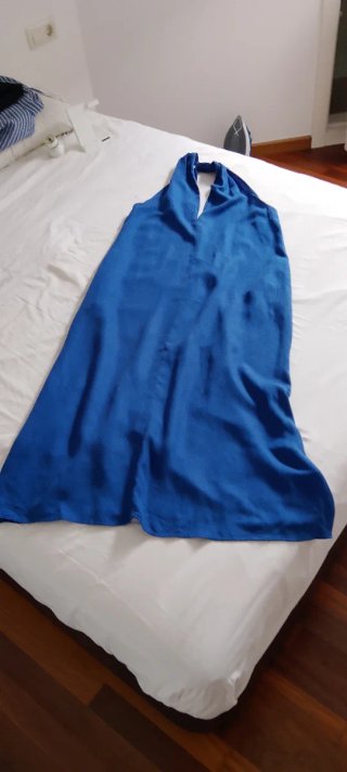 Vestido largo Sfera azul talla M
