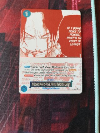 Carta One Piece AA If I Bowed Down to Power