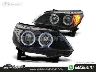FAROS DELANTEROS OJOS DE ANGEL PARA BMW SERIE 5 E60 / E61 / BERLINA / TOURING