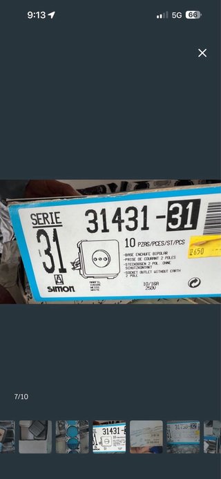 Lote 4 mecanismos eléctricos Simon/Font