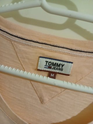 T-shirt Tommy Hilfiger donna rosa oro