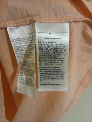 T-shirt Tommy Hilfiger donna rosa oro