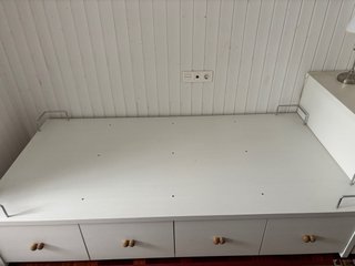 Somier canapé 4 cajones blanco