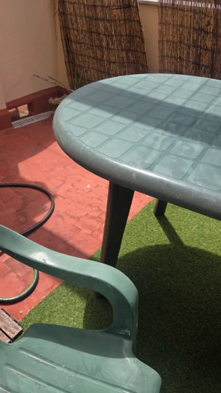Mesa sillas terraza