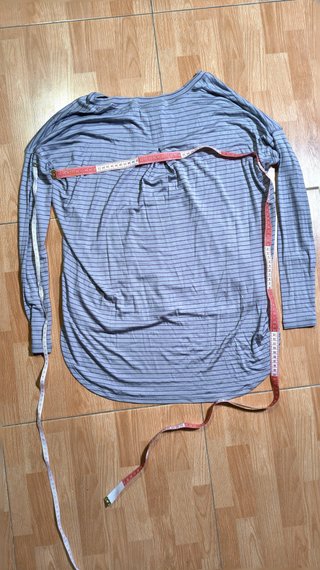 Camiseta rayas gris/morado 190
